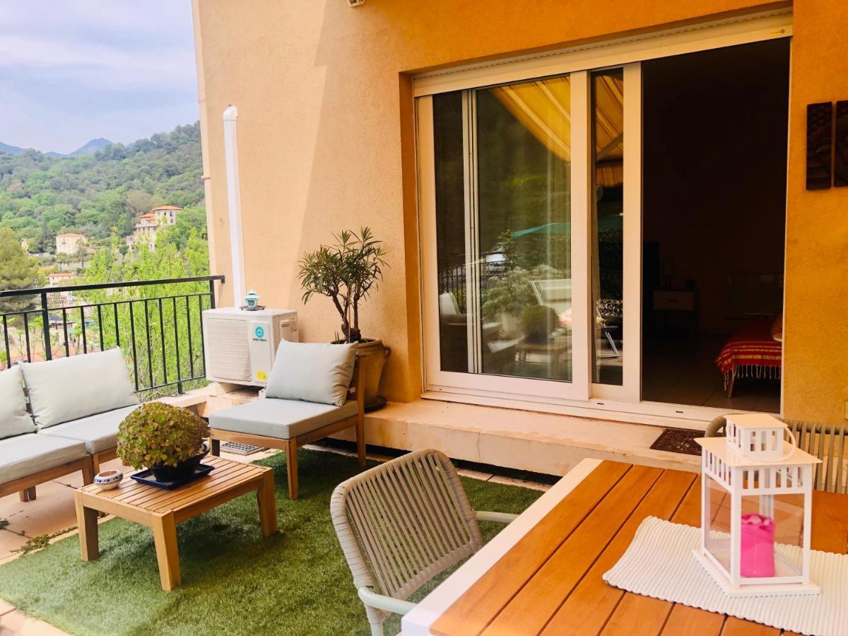 Mon Appart Avec Terrasse Et Piscine Roquebrune-Cap-Martin Exteriör bild